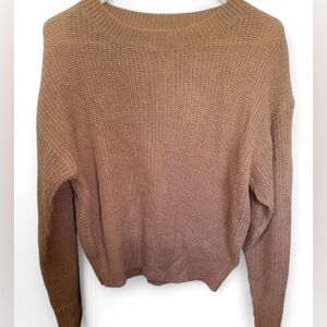 Women’s SHEIN Tan Long Sleeve Sweater